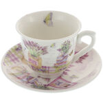 Set of 6 Espresso Cups with Lavender 2