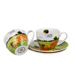 Set of 6 porcelain cups Claude Monet Poppy Field 280ml 3