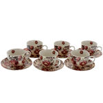 Set of 6 secret garden porcelain cups 1