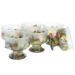 Set of 6 Fantasy painted dessert cups 1