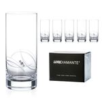Set of 6 crystal cocktail glasses Atlantis 2