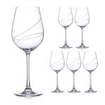 Set of 6 Champagne Glasses Chrystal Lux Aurora 1