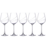 Set of 6 Champagne Glasses Chrystal Lux Aurora 3