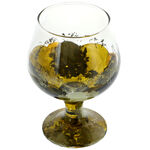 Set of 6 painted brown brandy glasses 3