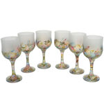 Set of 6 Painted Wine Fantasy Glasses 2