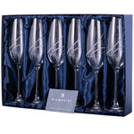 Set of 6 Aurora Luxury Crystal Champagne Glasses 1