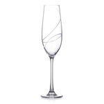 Set of 6 Aurora Luxury Crystal Champagne Glasses 2