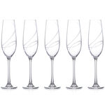 Set of 6 Aurora Luxury Crystal Champagne Glasses 3