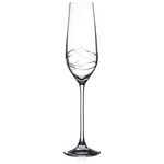 Set of 6 Champagne Glasses Cristal Venice 2