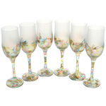 Set of 6 painted Fantezia champagne glasses 3