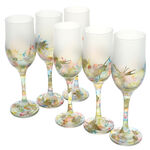 Set of 6 painted Fantezia champagne glasses 5