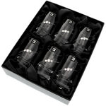 Set of 6 Shot Glasses Silhouette Swarovski 2