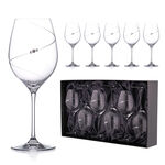 Set of 6 Silhouette Crystal Wine Glasses 470ml 1