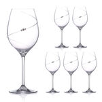 Set of 6 Silhouette Crystal Wine Glasses 470ml 3