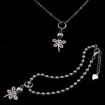 Silver Jewelry Set with Butterflys 3