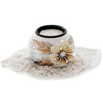 Globe Candleholder with Flower 2