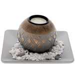 Aromatherapy set with globe-shaped candle holder 2
