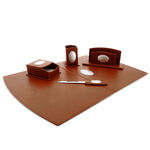 Leather Office Desk Set 2