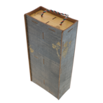 Set cadou Ambiția vin personalizat și pahare în cutie lemn 4