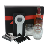 Award-winning Chivas men's gift set with business card holder, keyring and watch