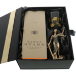 Set cadou Baron Justice cu cognac, pahar si statueta 2