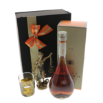 Set cadou Baron Justice cu cognac, pahar si statueta