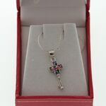 Set Cadou Romantic cu Bijuterie Argint 925 „Cheie”, Praline și Lumânare Ursuleț 6