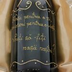 Set cadou Cerere Nași Moet personalizat cu pahare cristal 4