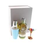 Set cadou Cocktail cu Gin personalizat, shaker și pahar pictat 3