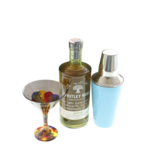 Set cadou Cocktail cu Gin personalizat, shaker și pahar pictat 4