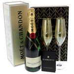 Moet crystal gift set