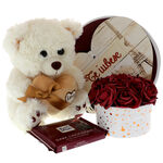 Gift set with roses I love you 1