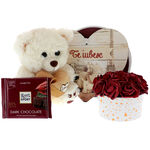 Gift set with roses I love you 2