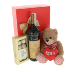 Gift set with teddy bear declaration of love