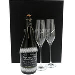 Gift Set with Wine and Glasses Time Flies