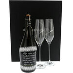 Gift Set with Wine and Glasses Time Flies 1