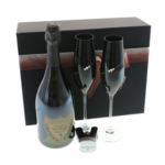 Set cadou Dom Perignon Vintage cu pahare cristal negru