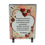 Set cadou Dragostea Noastră cu placă personalizată, lanț argint fluture și praline 4