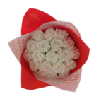 Set Cadou Femei cu Buchet de Trandafiri Albi, Parfum Yes Woman și Praline Raffaello 4