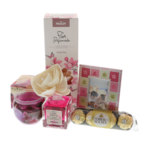 Set cadou femei cu spumant si parfum de camera 4