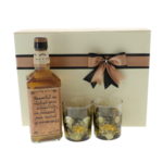 Set cadou Jack Tennessee Honey personalizat cu pahare pictate 5