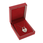 Love Ajándékcsomag Fém Rózsával, Ezüst Nyaklánccal és Szív Párnával 5