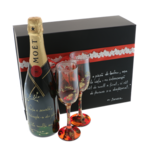Set cadou Moet personalizat cu pahare Viata 5