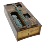 Set cadou Momentul Potrivit vin personalizat si pahare cutie lemn 5