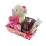 Set cadou pentru iubita cu ursulet si apa de parfum 4