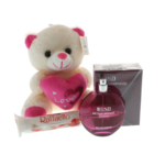 Set cadou pentru iubita cu ursulet si apa de parfum 6