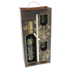 Doctor Gift Set with Personalized Wine and Glasses – Elegant Wooden Gift Box 2