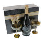 Set cadou Prosecco personalizat cu pahare pictate 4