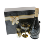 Set cadou Prosecco personalizat cu pahare pictate