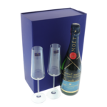 Set Cadou Șampanie Moët & Chandon Nectar Impérial Personalizat cu Pahare din Cristal 2